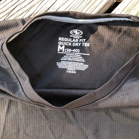Athletic Works M regular fit quick dry tee black - Picture 3 of 8